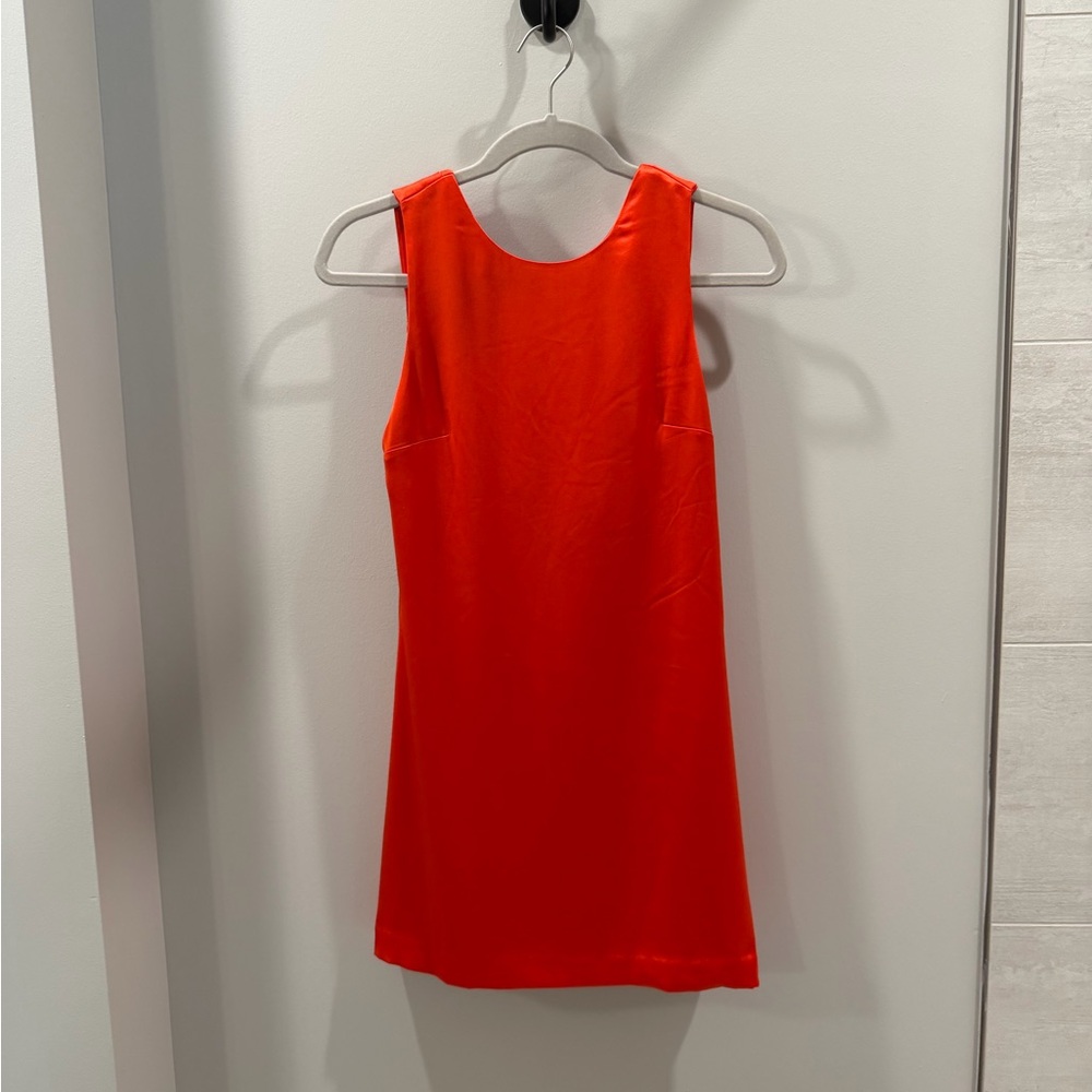Alice + Olivia Red Mini Dress with Cowl Back